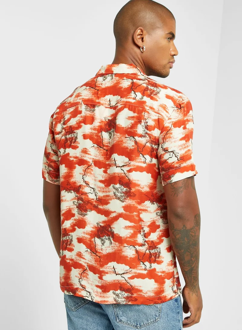 Superdry Cloud Print Regular Fit Shirt