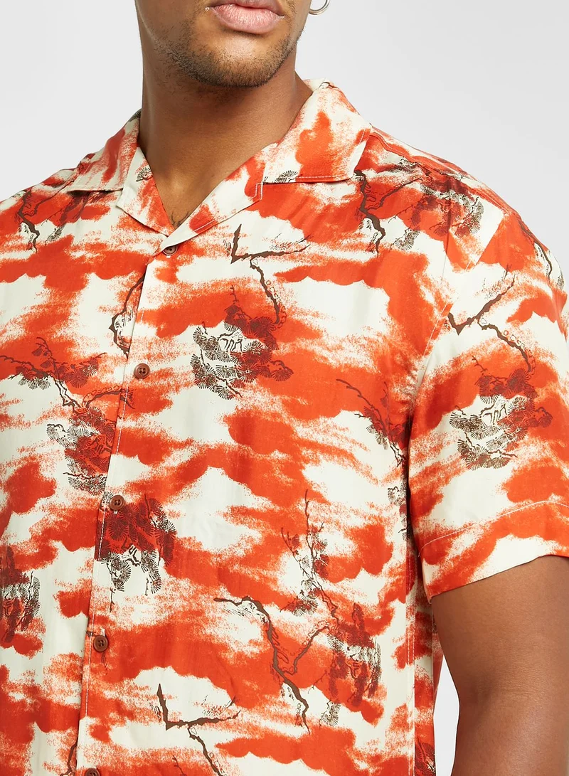 Superdry Cloud Print Regular Fit Shirt