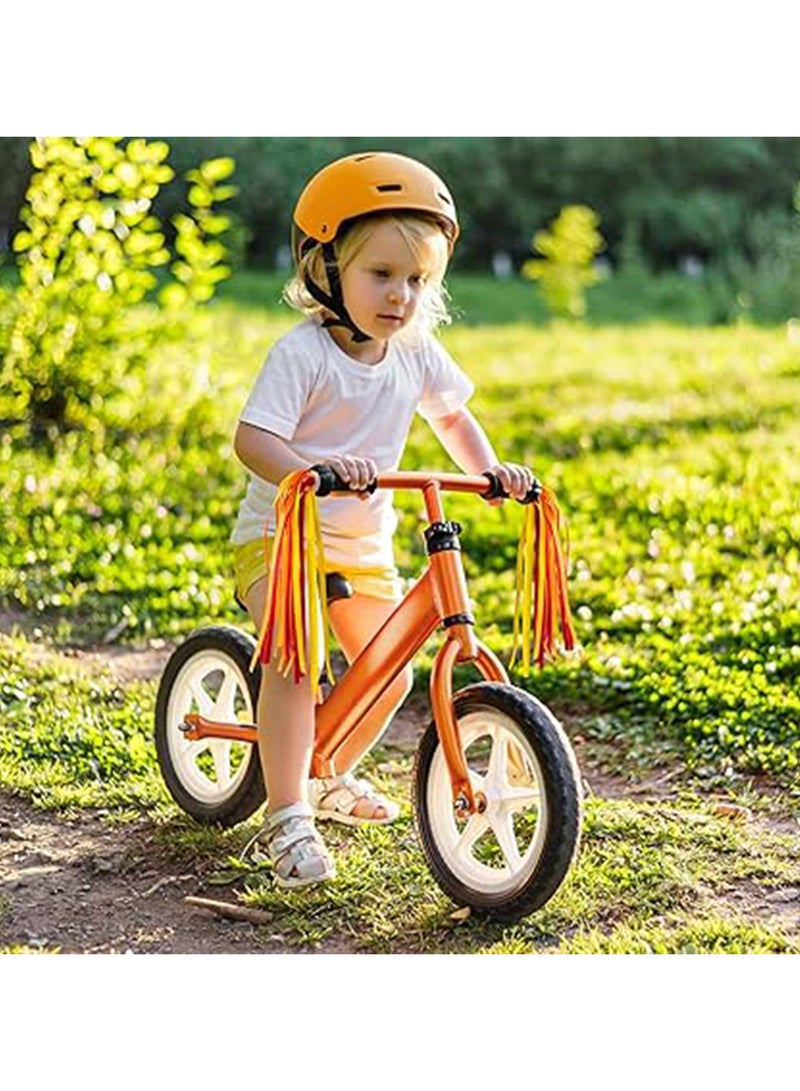 (Orange) Bicycle Streamers Children Bicycle Tassels 1 Pair, Children's Bicycle Accessories Scooter Bicycle Tricycle Handlebar Streamers Handlebar Accessories Suitable for Girls and Boys - Image 4