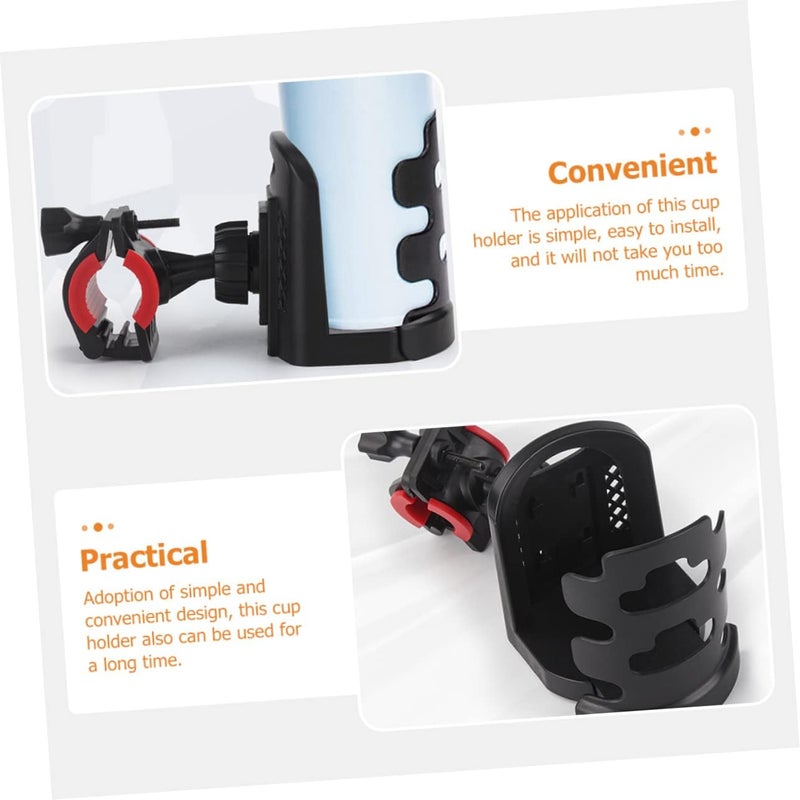 VOSAREA Bike Cup Holder Adjustable Water Bottle Holder for Motorcycles and Bicycles for Strollers and Scooters - Image 2