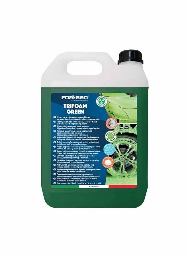 FRA-BER Colored Foam Shampoo for Cars with a special formula that makes your car look shiny - 4.5 Kg - Made in Italy 