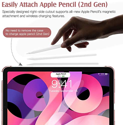 MOCA for iPad Air 11 Inch Case (M3/M2-2025/2024), iPad Air 5th Generation 2022/4th Gen 2020 10.9 Inch, Slim Hard Translucent Back Cover, Support Auto Wake/Sleep - Image 3