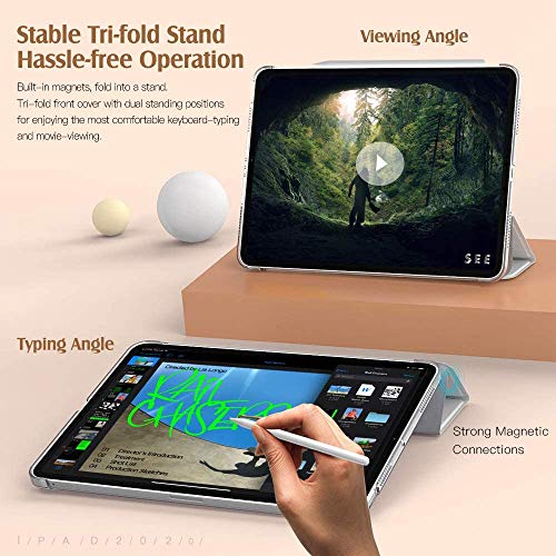 MOCA for iPad Air 11 Inch Case (M3/M2-2025/2024), iPad Air 5th Generation 2022/4th Gen 2020 10.9 Inch, Slim Hard Translucent Back Cover, Support Auto Wake/Sleep - Image 5