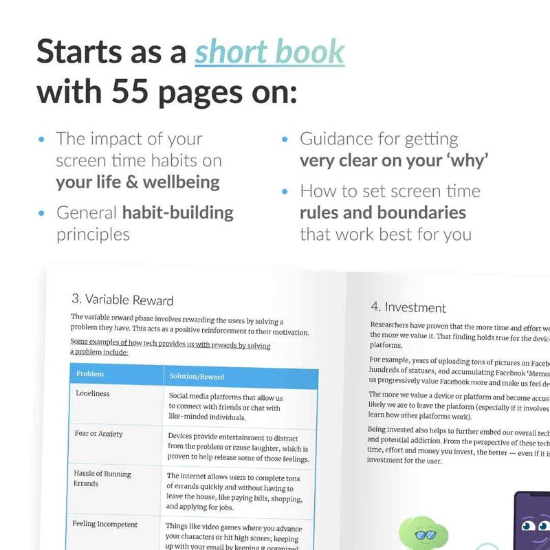 Habit Nest The Screen Time Sidekick Journal by Habit Nest. Fully Guided 66 Day Journey to Take Back Control of your Screen Time. Turn Motivation to Results in 66 days with Habit Nest. Digital Detox - Image 4