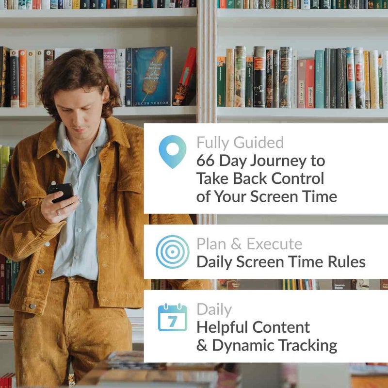 Habit Nest The Screen Time Sidekick Journal by Habit Nest. Fully Guided 66 Day Journey to Take Back Control of your Screen Time. Turn Motivation to Results in 66 days with Habit Nest. Digital Detox - Image 2