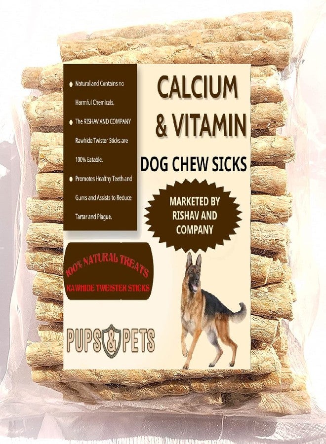 Pups&Pets All Life Stages Dog Delicious Munchy Stick|Natural Flavor Rawhide Dental Chew Treat|Snacks Treats For All Breed Dogs-1Kg - Image 1