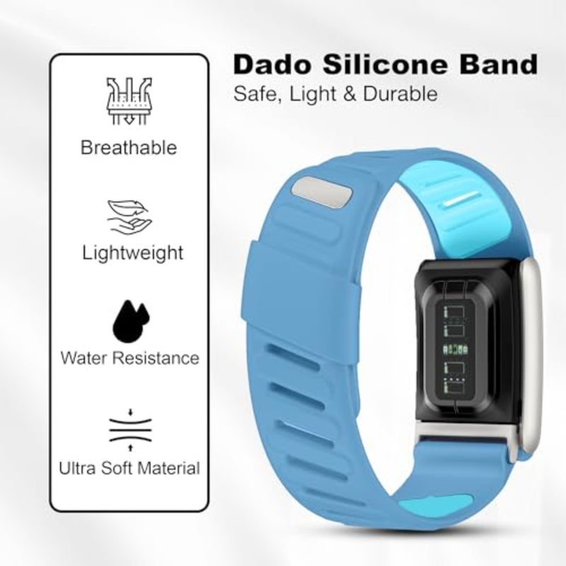 حزام بديل رياضي من السيليكون من دادو متوافق مع جهاز WHOOP 5.0، One، Peak، وLife Fitness Tracker قابل للتنفس، متين ومريح وليس لـ Whoop Gen 4 - Image 2