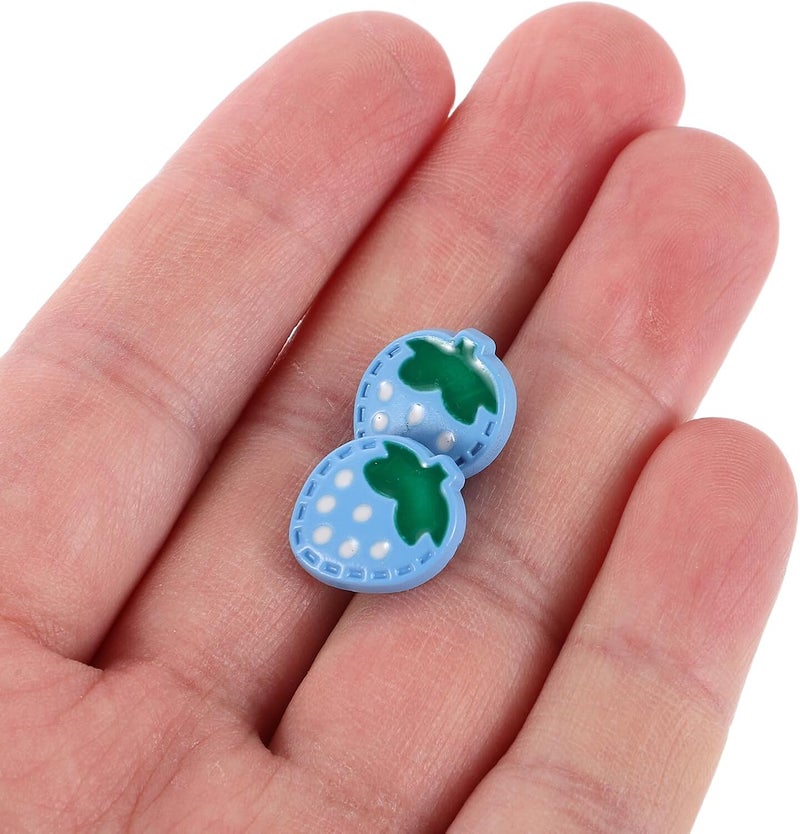 20pcs Blue Berry Sweater Buttons, Cartoon Fruit-Shaped Decorative Sewing Buttons for Cardigans, Coats, and Craft Embellishments - Image 4