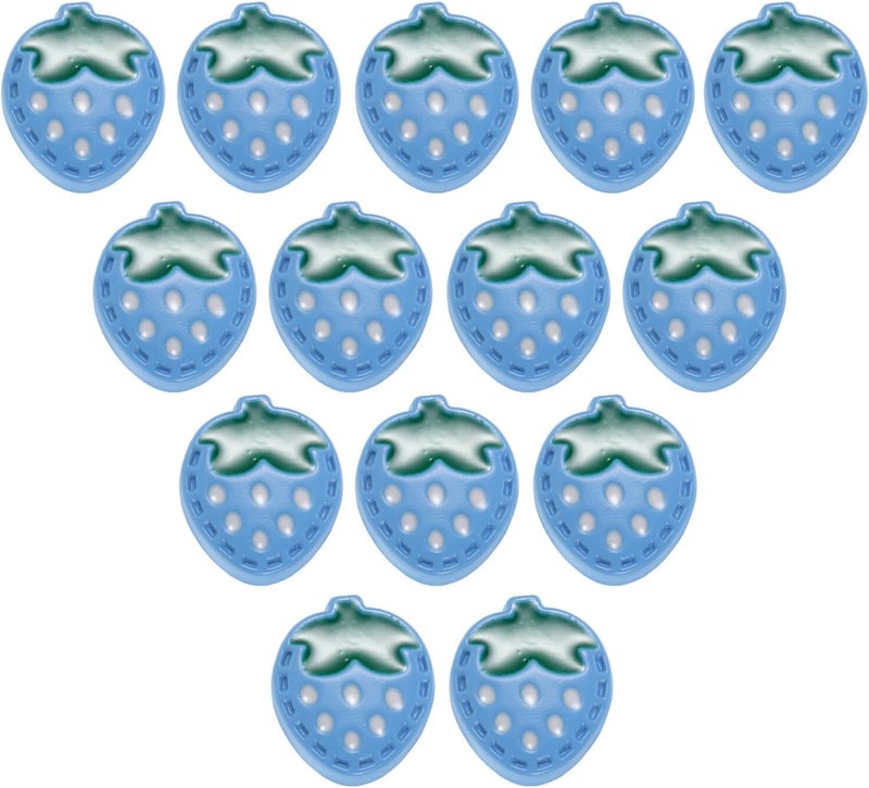 20pcs Blue Berry Sweater Buttons, Cartoon Fruit-Shaped Decorative Sewing Buttons for Cardigans, Coats, and Craft Embellishments - Image 1