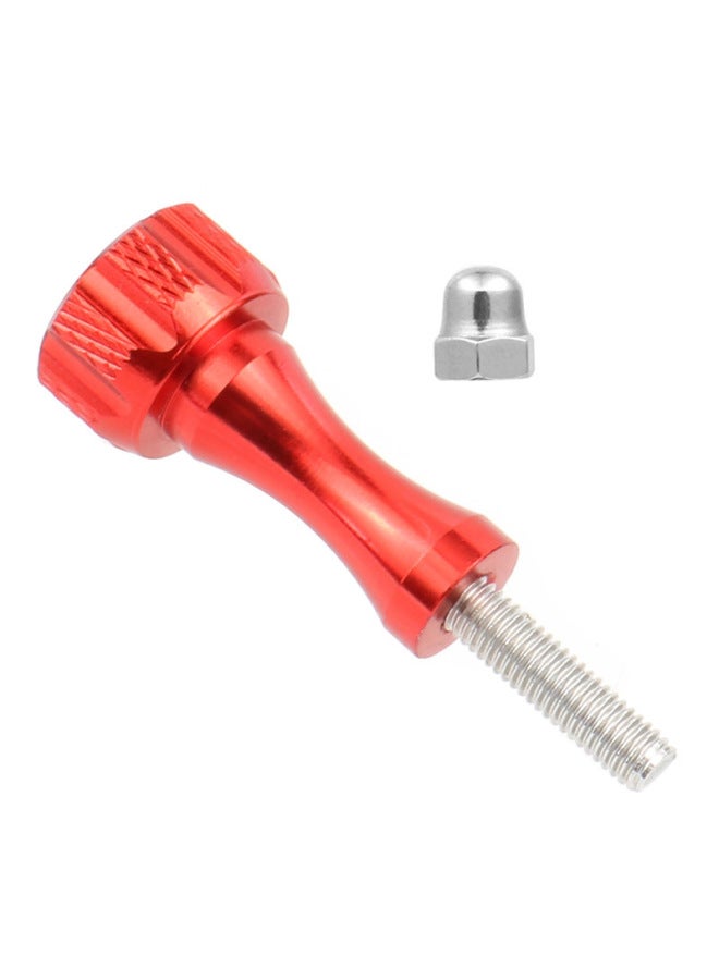 Generic Suitable For GoPro11/10 Insta360 X3/2 Motion Camera Long And Short Screw Aluminum Alloy Fixed Screw Wire-Color:Long Nut Red - Image 1