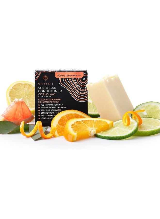 Viori Citrus Yao Conditioner Bar Paraben Free Sulfate Free Vegan Eco Friendly - Image 1