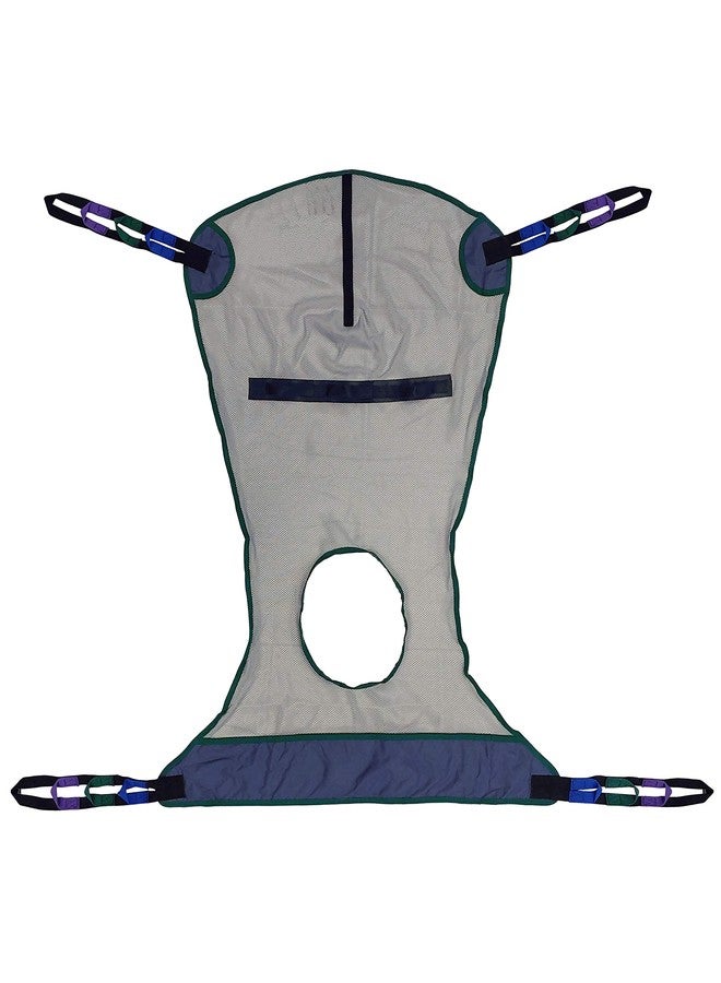 Tuffcare Full Body Shower/Bath Commode Sling Compatible with Hoyer, Invacare, McKesson, Drive, Lumex, Medline, Joerns and Other Patient Lifts, Oversize Fit Mesh Polyester Slings (Medium) - Image 2