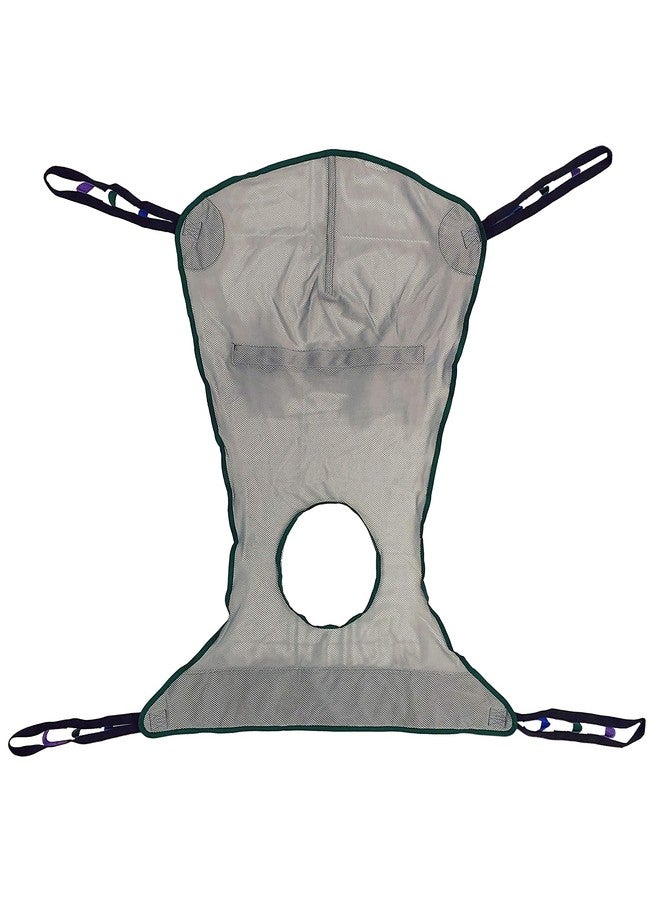 Tuffcare Full Body Shower/Bath Commode Sling Compatible with Hoyer, Invacare, McKesson, Drive, Lumex, Medline, Joerns and Other Patient Lifts, Oversize Fit Mesh Polyester Slings (Medium) - Image 1