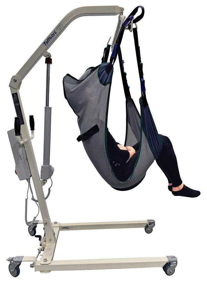 Tuffcare Full Body Shower/Bath Commode Sling Compatible with Hoyer, Invacare, McKesson, Drive, Lumex, Medline, Joerns and Other Patient Lifts, Oversize Fit Mesh Polyester Slings (Medium) - Image 4