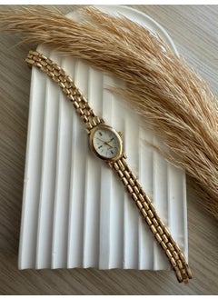 Retro Minimal Straw Strap Vintage Women's Wristwatch