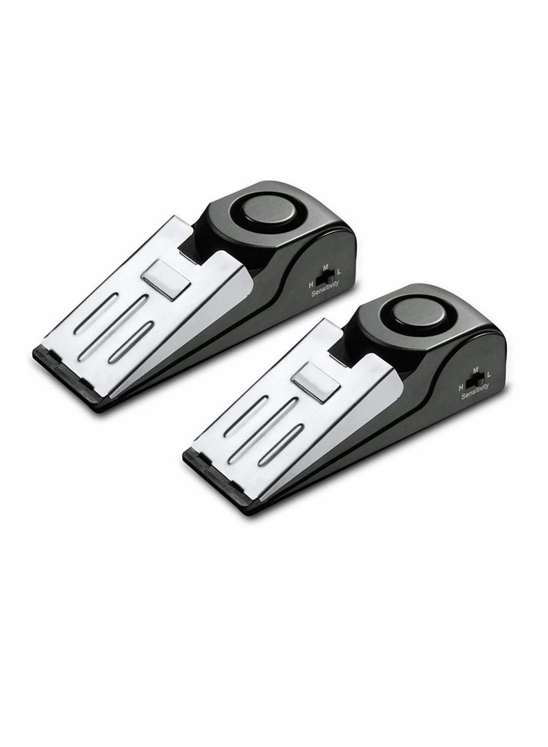 SYOSI Upgraded Door Stopper Security Alarm, Portable 120DB Entrance Alert Door Stop Alarm for Travel Home Apartment House, Hotel, Office (2 Packs) - Image 1