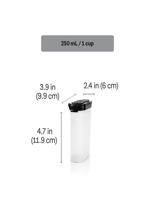 توبروير مجموعة من 4 علب توابل كبيرة من تابروير، تحافظ على نضارة الأعشاب والتوابل الجافة، خالية من مادة BPA، آمنة للغسل في غسالة الأطباق - Image 3