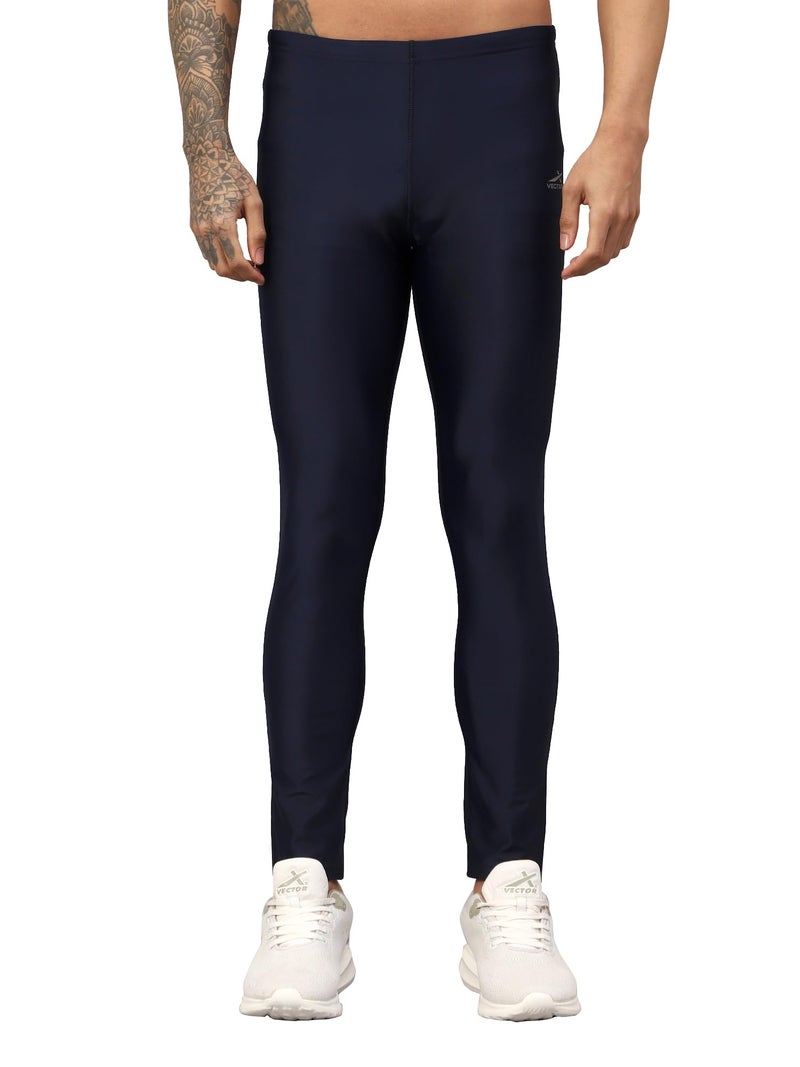 Vector X COMBAT-002 Men's Compression Pant|Legging|Full Length Bottom Tights|Lower For Gym Sports Workout, Running, Swimming, Cycling, Yoga|Base Layer Quick Dry Moisture-Wicking Active Wear (XL) Black - Image 1