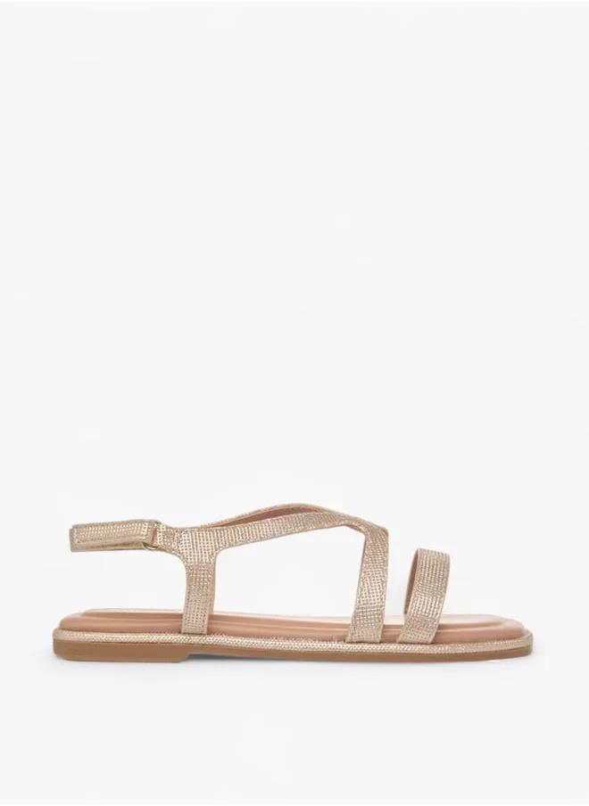 ميسي الصغيرة Girls Strappy Sandals With Hook And Loop Closure