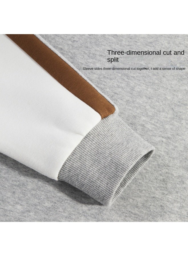 Badibadi Trendy And Versatile】boys' Hoodie Autumn Children's Fashion Color-block Top Sportswear - Image 4