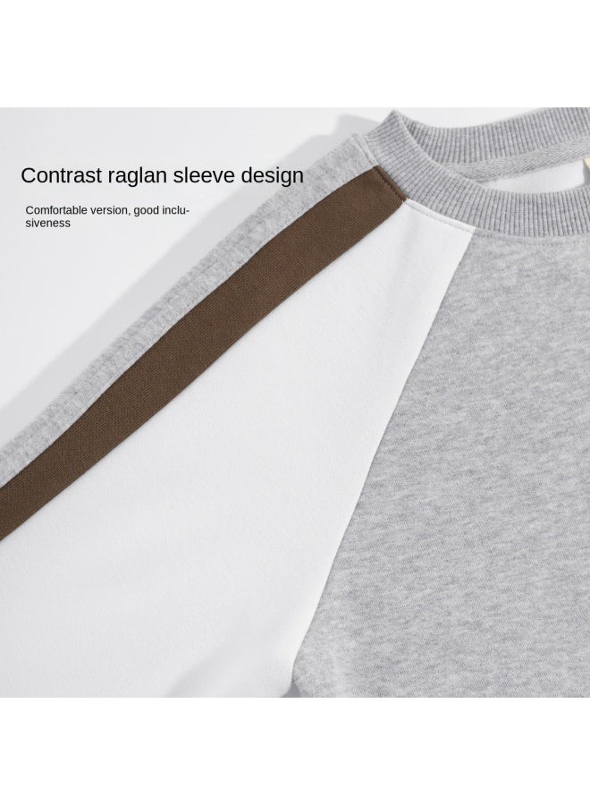 Badibadi Trendy And Versatile】boys' Hoodie Autumn Children's Fashion Color-block Top Sportswear - Image 3
