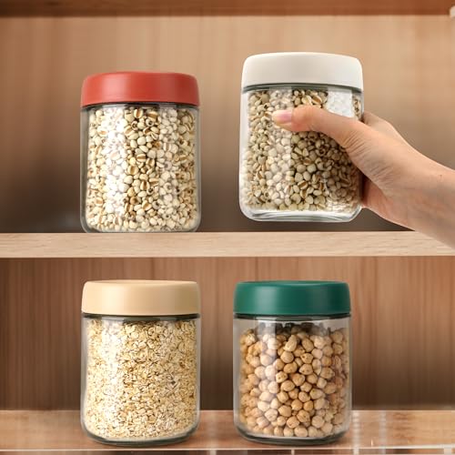 EONJOE 4-Pack Overnight Oats Containers with Lids 16oz Glass Mason Jars Meal Prep Salad Food Cereal Snacks Pudding Yogurt Storage - Image 5