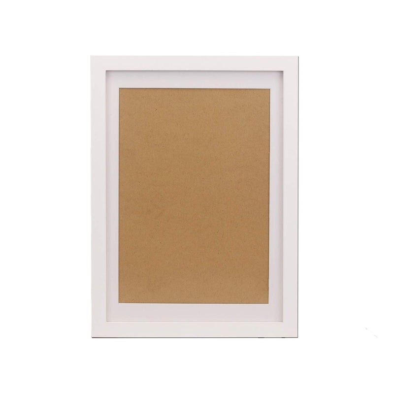 FUNTRESS Large White Picture Frame for Wall Hanging 10x14 Diploma Frame Wooden Living Room Pictures Frame with Mat 10x14 1 Pieces White