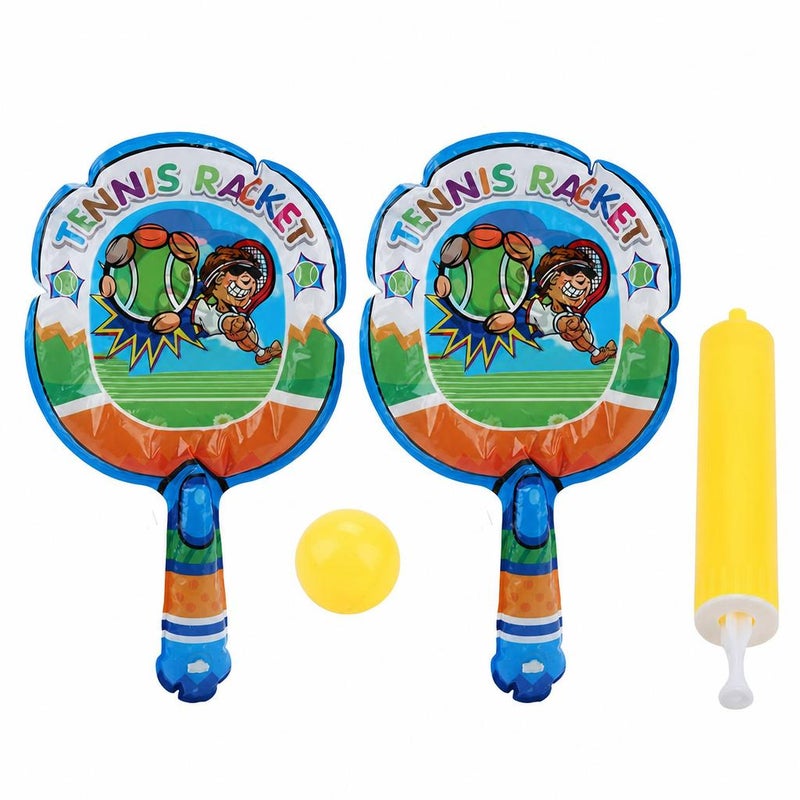 2pcs Light Weight Inflatable Children Badminton Racket Sports Toy   1pcs Inflatable Ball - Image 1