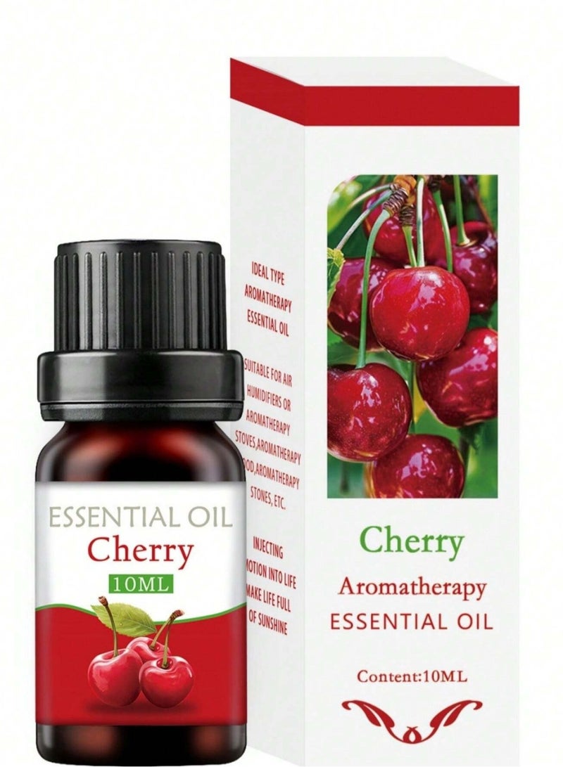 Essential Oil With Cherry Scent 10ml -  Refreshing Aromatherapy Oil for Relaxation And Air Diffusers