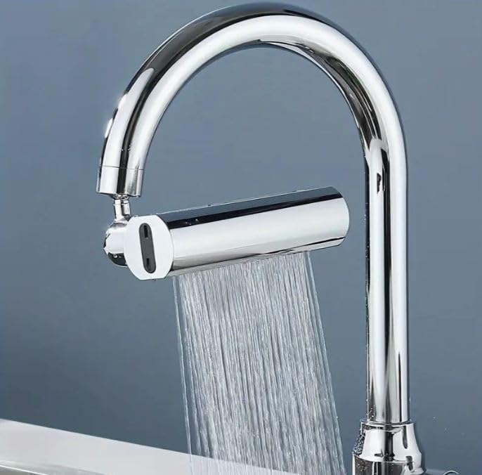 KPS 4 in 1 Waterfall Kitchen Faucet 360Swivel Faucet Extender for Kitchen Sink Adjustable SplashProof Faucet Head Replacement for Washing FruitVegetable Pack of 1Multicolor - Image 4