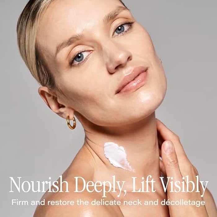 SKINN Neck Cream for Wrinkles, Neck Amour Leave-On Mask - Firming Cream, Tightening + Lifting Sagging Skin - Chin + Firming Treatment for Smoother + Firmer Skin - Cream for Men + Women - Image 2