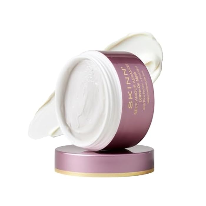 SKINN Neck Cream for Wrinkles, Neck Amour Leave-On Mask - Firming Cream, Tightening + Lifting Sagging Skin - Chin + Firming Treatment for Smoother + Firmer Skin - Cream for Men + Women - Image 1