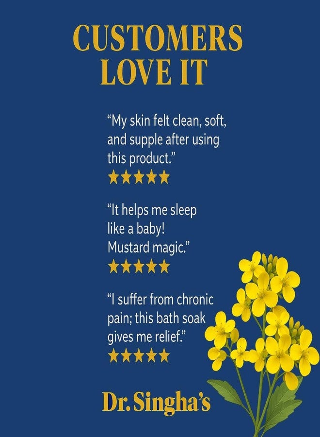 Dr. Singha's Mustard Bath, Therapeutic Bath Salts (16 Ounce) - Image 4