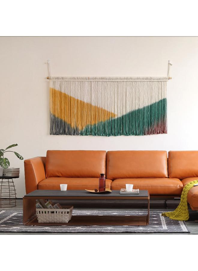 Bluejw Ins Nordic-style Dyeing Hand-woven Tapestry Creative Homestay Room Wall Decoration Bedside Sofa Background Wall Wall Hanging - Image 2