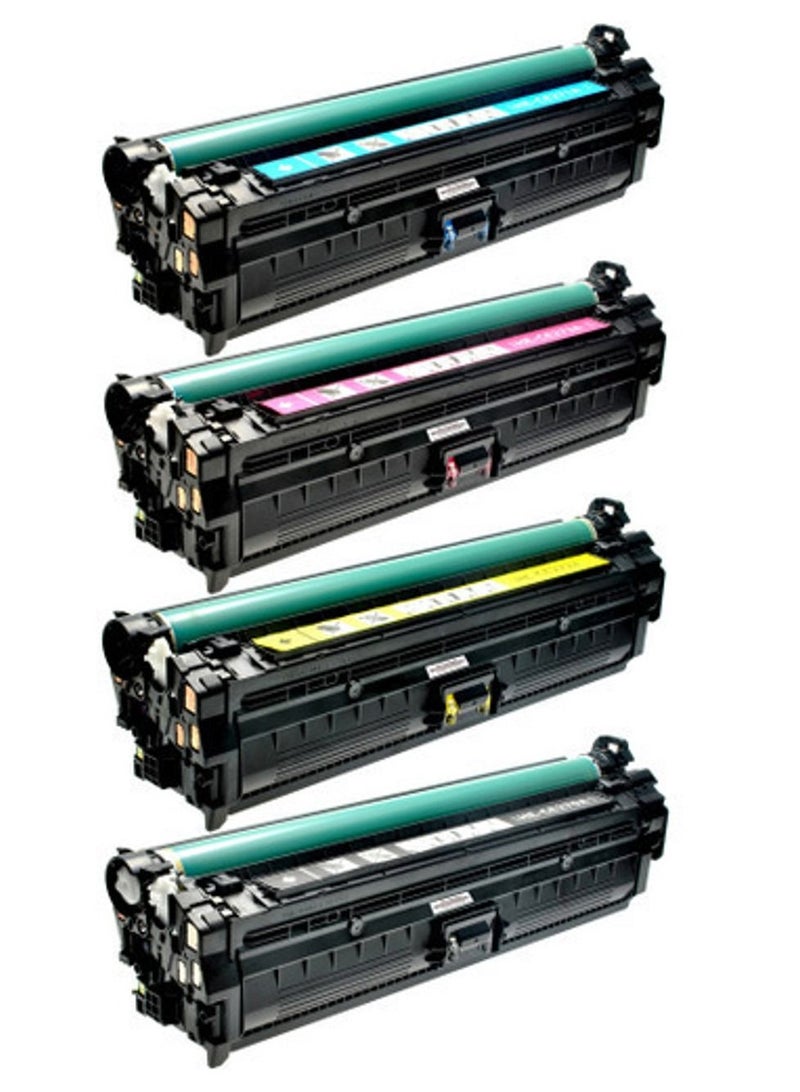 Compatible HP 650A Toner SET | CE270A, CE271A, CE272A, CE273A Compatible  with printer HP Color LaserJet Enterprise M750dn Toner Cartridge - Black, Cyan, Yellow, Magenta.