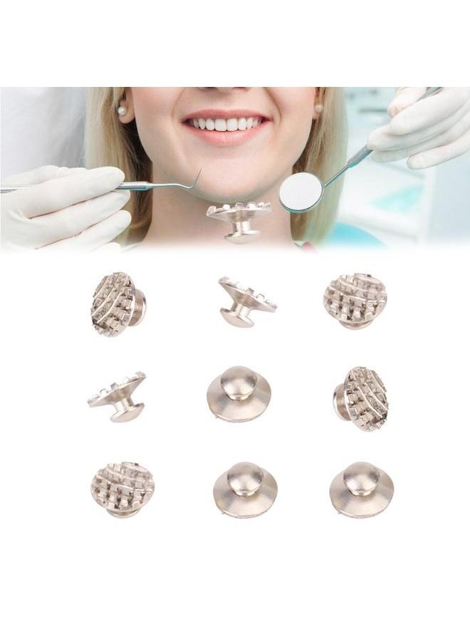 Bukela 10pcs Dental Orthodontic Lingual Buttons Bondable Dental Orthodontic Round Base with Mesh  - Image 5