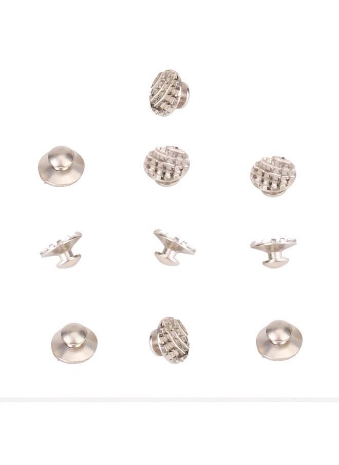 Bukela 10pcs Dental Orthodontic Lingual Buttons Bondable Dental Orthodontic Round Base with Mesh  - Image 2