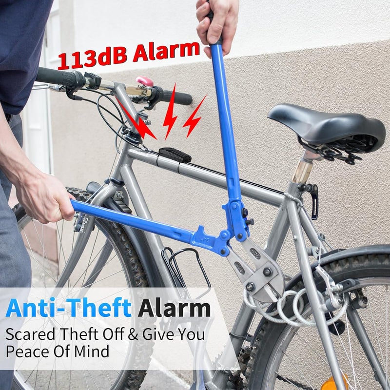 wsdcam 113dB Loud Anti Theft Vibration Sensor Alarm Systems for Electric Bike Motorcycle Golf Car Trailer Mailbox Garage Door Waterproof Home Security Bike Accessories Bike Alarm with Remote (2pack) - Image 3
