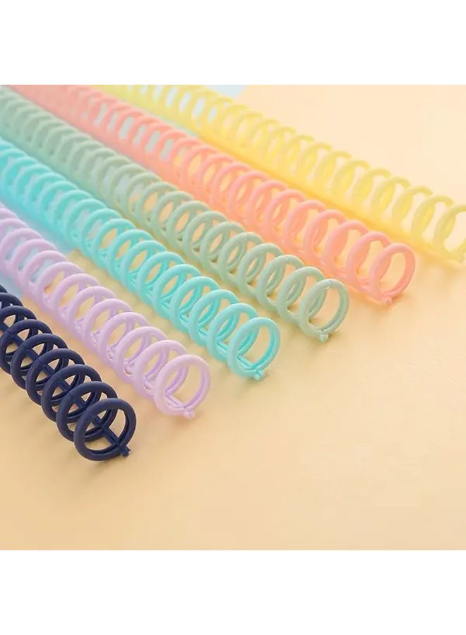 PVC Binding Rings 30 Hole Punch Binding Rings For A4 Paper Suitable For Notebooks Calendars And Documents Document Organization Mixed Color Vibrant Colors Flexible Rings - Image 1