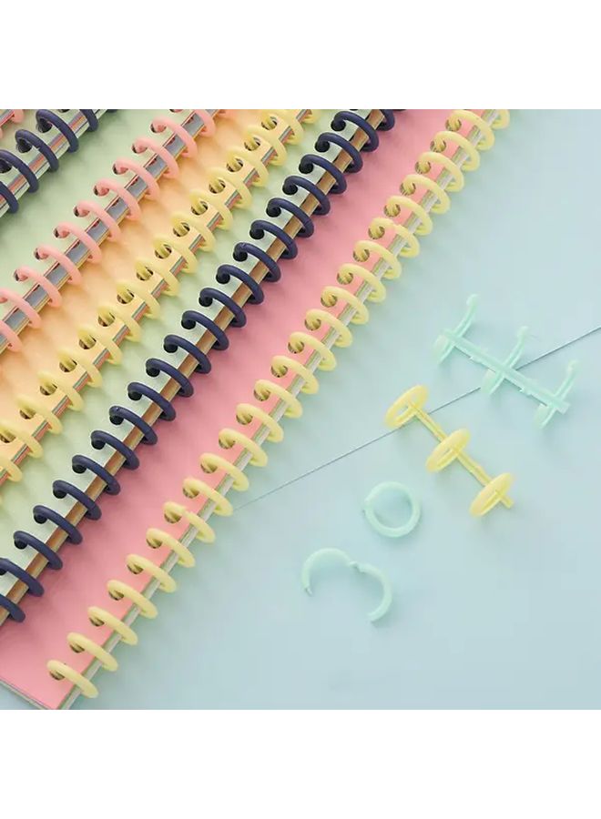 PVC Binding Rings 30 Hole Punch Binding Rings For A4 Paper Suitable For Notebooks Calendars And Documents Document Organization Mixed Color Vibrant Colors Flexible Rings - Image 5