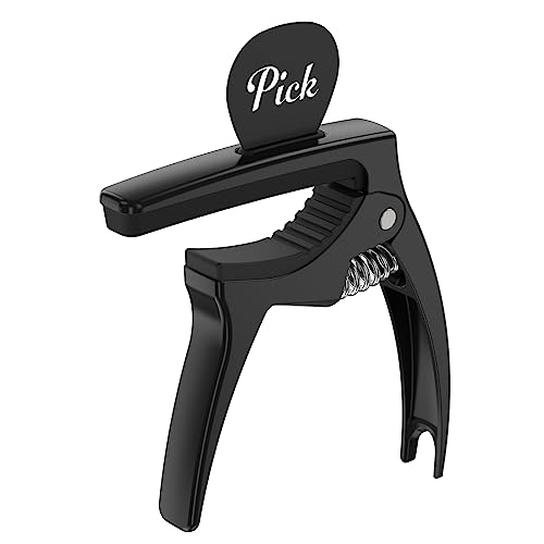 TANMUS 3in1 Guitar Capo for Acoustic and Electric Guitars(with bag&picks)-Strings Accessories-Bronze - Image 2