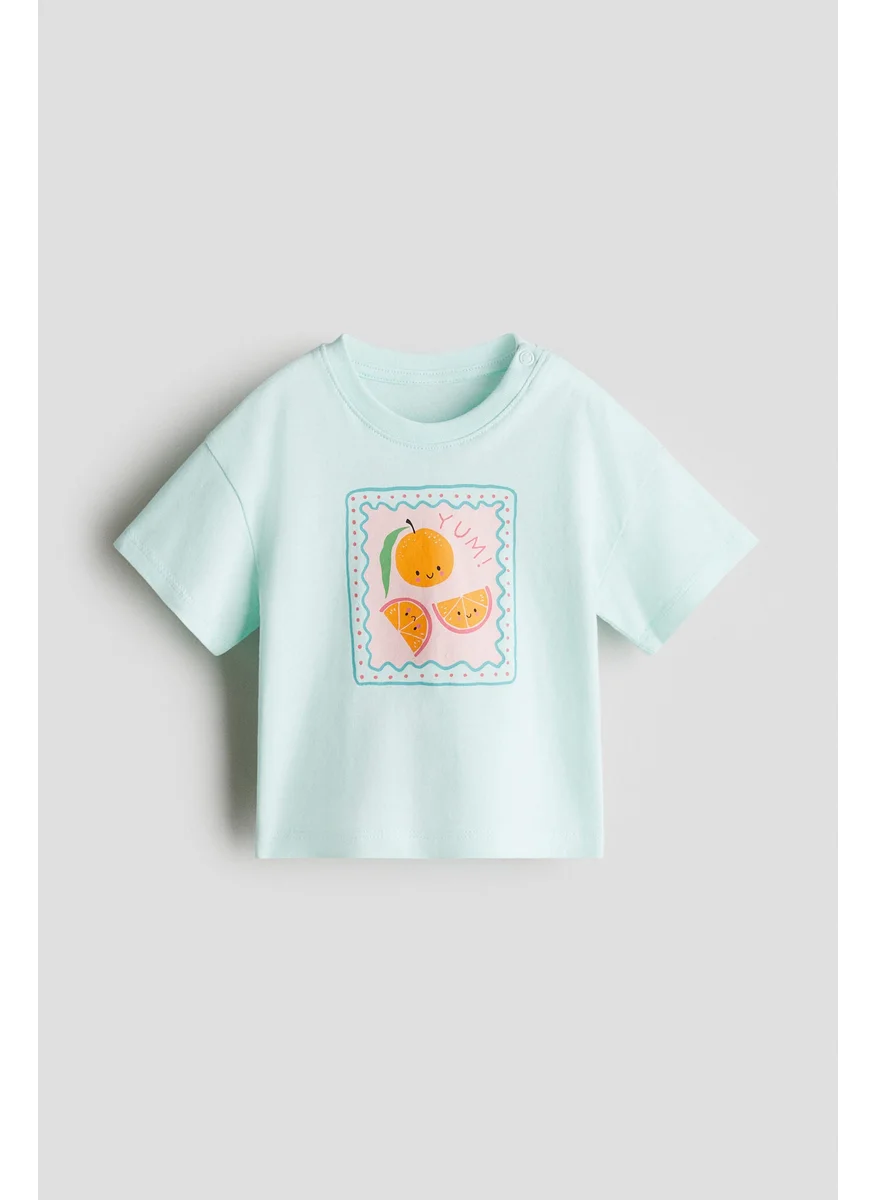 اتش اند ام Printed Cotton T-Shirt