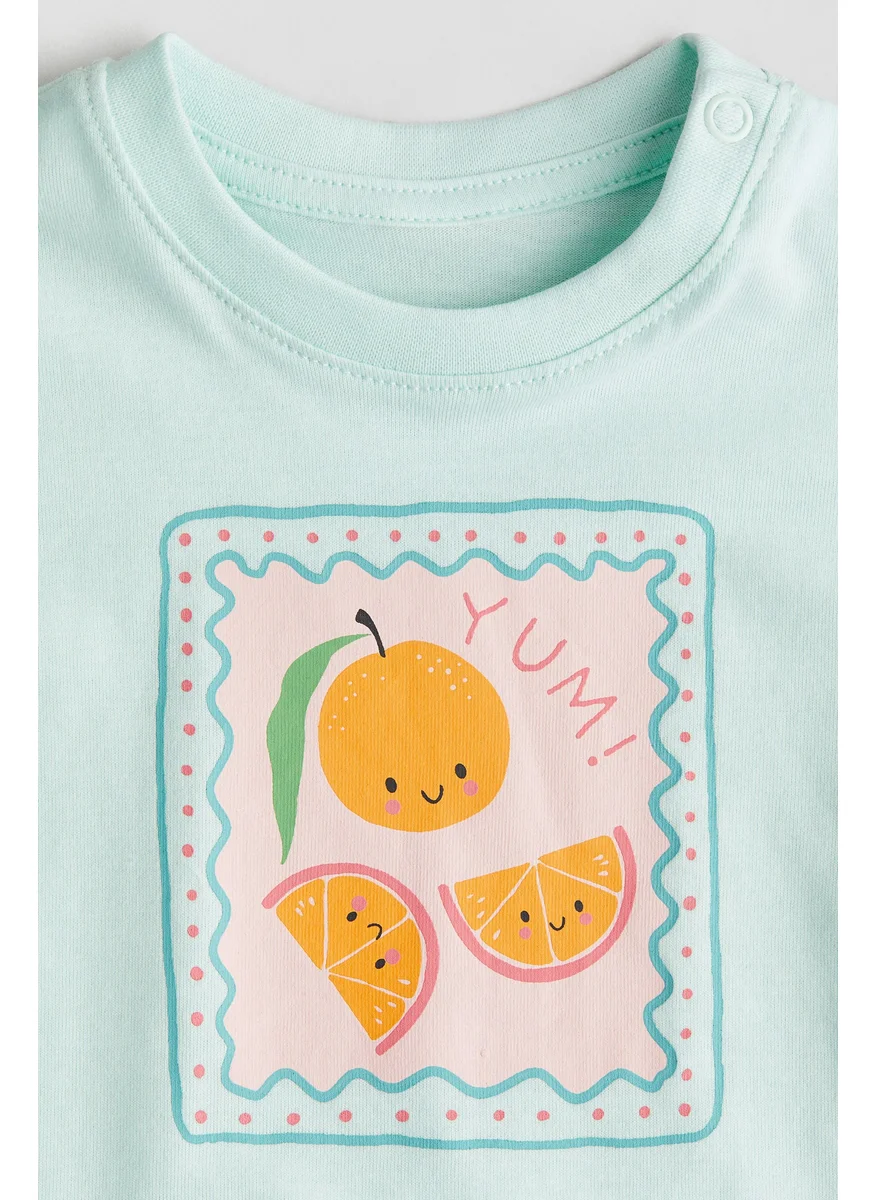 اتش اند ام Printed Cotton T-Shirt