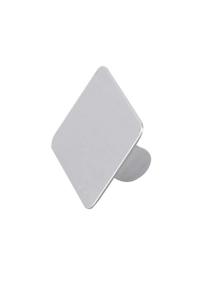 AKOAK 2 Pcs Stainless Steel Square Palette Mini Ring Makeup Palette Nail Blur Painting Tools Diy Nail Art Can Be Used For Eye Shadow Eyelash Pigment Mix - Image 1