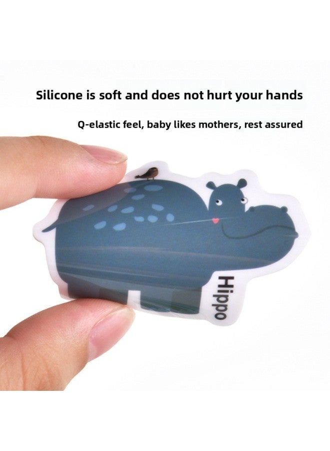 Children's Early Education Enlightenment Jelly Portable Quiet Book Baby Educational Montessori Early Education Busy Book Magnetic Puzzle Toy-Color:Magic Jelly Book-Animal - Image 3