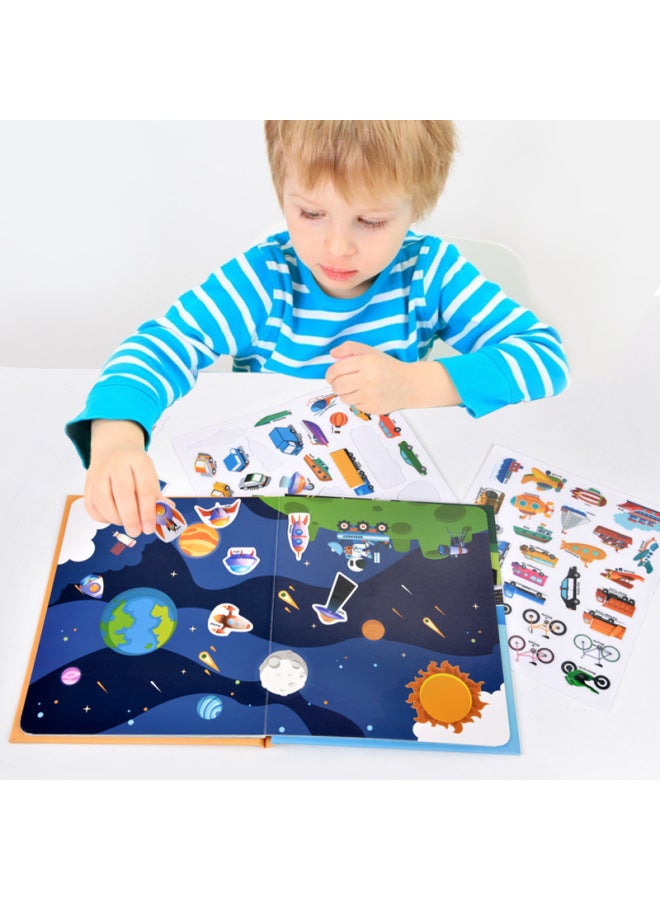 Children's Early Education Enlightenment Jelly Portable Quiet Book Baby Educational Montessori Early Education Busy Book Magnetic Puzzle Toy-Color:Magic Jelly Book-Animal - Image 2