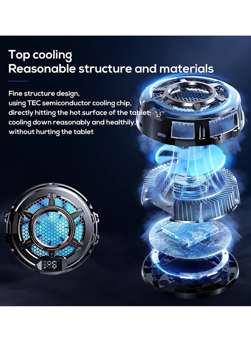Memo Tablet Cooler  iPad Cooler with Temperature Display, TEC Semiconductor Radiator  3 Gear Cooling Adjustment, Compatible Mag-safe Magnetic Tablet Cooler for iPad/Surface Pro/Samsung Tab/Steam Deck - Image 2