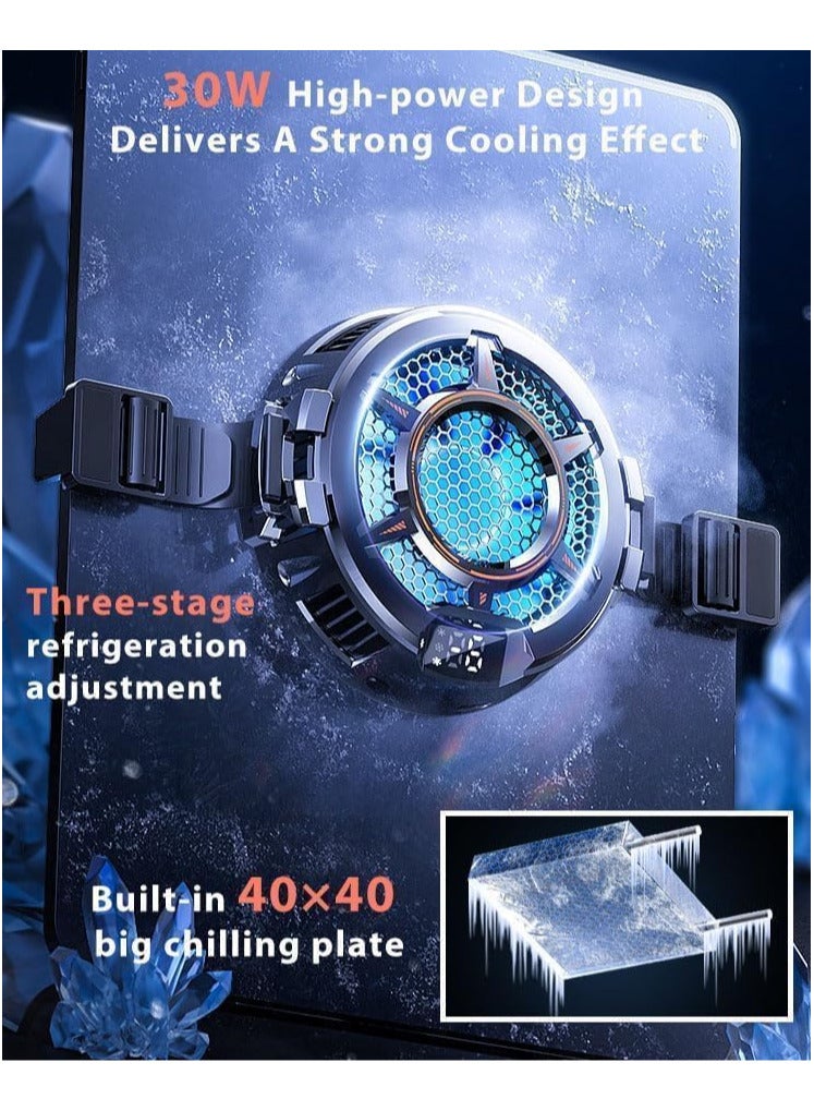 Memo Tablet Cooler  iPad Cooler with Temperature Display, TEC Semiconductor Radiator  3 Gear Cooling Adjustment, Compatible Mag-safe Magnetic Tablet Cooler for iPad/Surface Pro/Samsung Tab/Steam Deck - Image 4