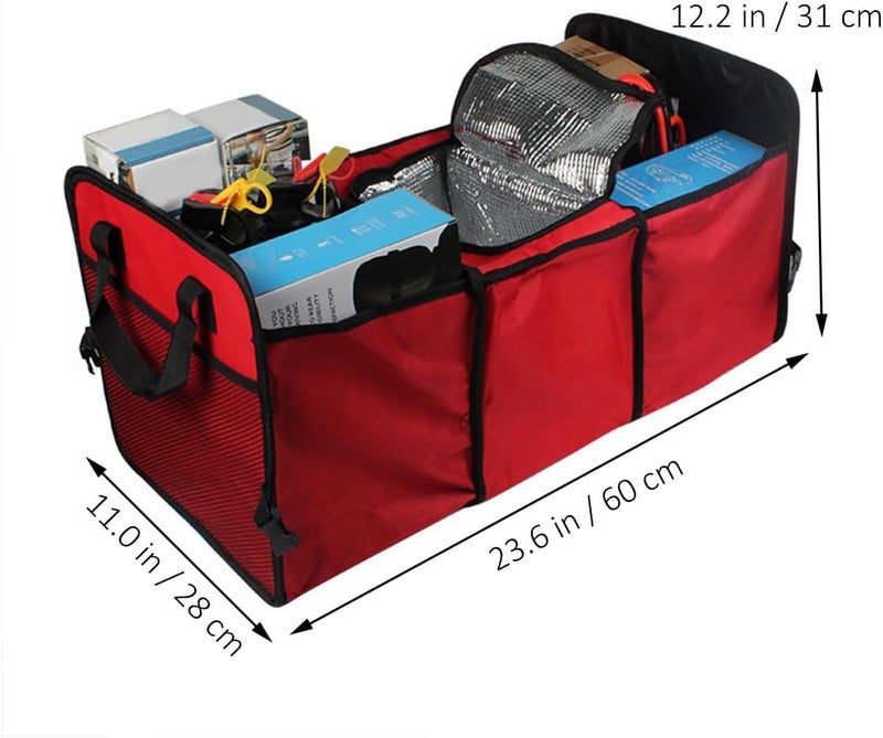 Modern practical shape Car Cargo Trunk Organizer Foldable Storage Container with Mesh Pockets Red Multi-compartment for Truck Vehicle Interior Accessories Durability boost selected material All need matching options Good ventilation Varied size selections Dust tight seal Personal & public compatible All-scene compatible build On-demand local restock Multi-use well-engineered build Local available supply Closed & open space compatible Water rust proof New residential zone delivery Hardened processed substance Climate adapted delivery plan Diverse requirement fit Versatile application KSA market popular practical build Multi-budget available picks Non sticky surface Post-order arranged dispatch Global standard processed material Certified stocked merchandise All user affordable trusted quality - Image 2