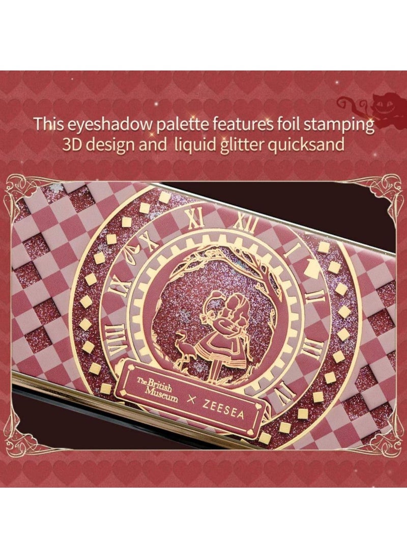 ZEESEA - ZEESEA Wonderland Eyeshadow Palette Collection – A Curated Set of Enchanting Shades Inspired by Alice's Adventures for Endless Creative Looks | 03 Alice N Flamingo | - Image 1